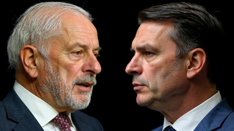 O presidente da República, Luiz Inácio Lula da Silva; e o senador Flávio Bolsonaro (PL-RJ)