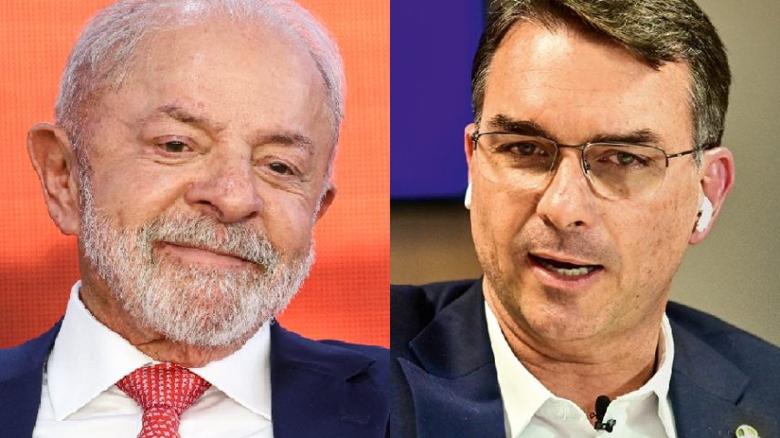 Em abril, a pesquisa Meio/Ideia mostrava cenário de empate técnico entre Lula e Flávio Bolsonaro no segundo turno