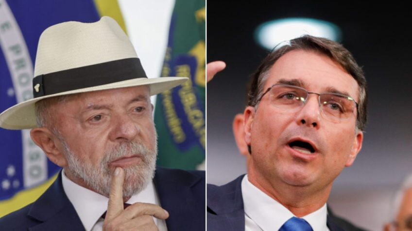 Lula (esq.) e Flávio apresentam as maiores taxas de rejeição