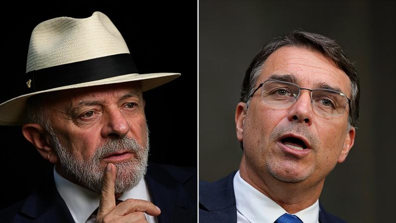 Lula e Flávio Bolsonaro estão tecnicamente empatados