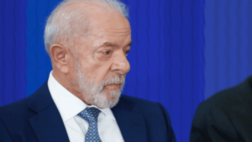 O presidente Lula durante lançamento do programa Brasil Contra o Crime Organizado