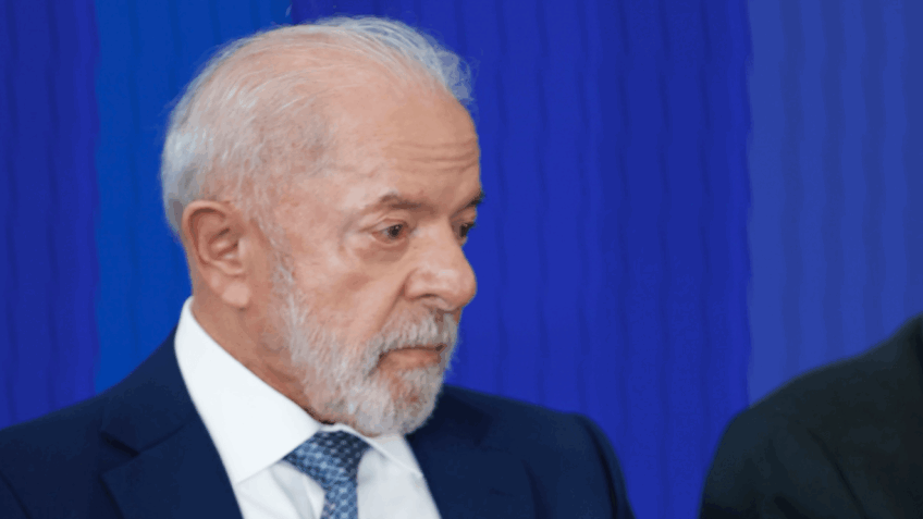O presidente Lula durante lançamento do programa Brasil Contra o Crime Organizado