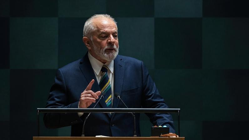 Lula em discurso na Assembleia Geral da ONU, em 2023. Nesse ano, o Itamaraty, sob seu comando, assumiu uma postura pró-aborto inédita. (Foto: Ricardo Stuckert/Presidência da República)