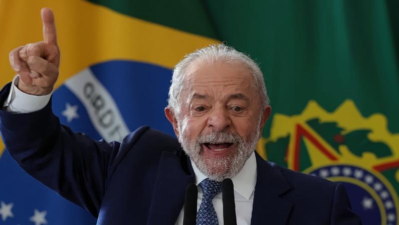 O presidente da República, Luiz Inácio Lula da Silva, durante cerimônia de lançamento do Programa Brasil Contra o Crime Organizado, em 12 de maio de 2026