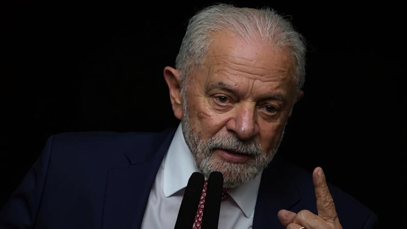 O presidente da República do Brasil, Luiz Inácio Lula da Silva