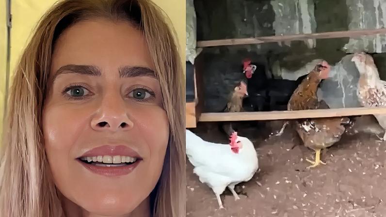 Imagem de Maitê Proença em sua propriedade