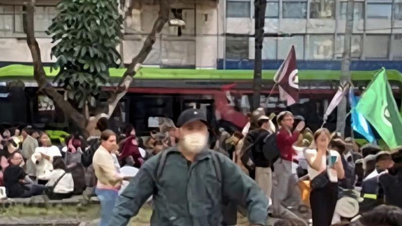 Momento da agressão