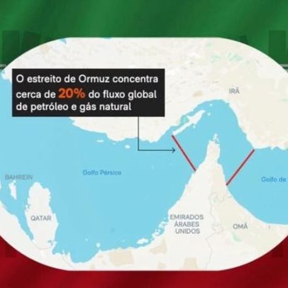 Irã revela mapa de Ormuz sob controle do regime