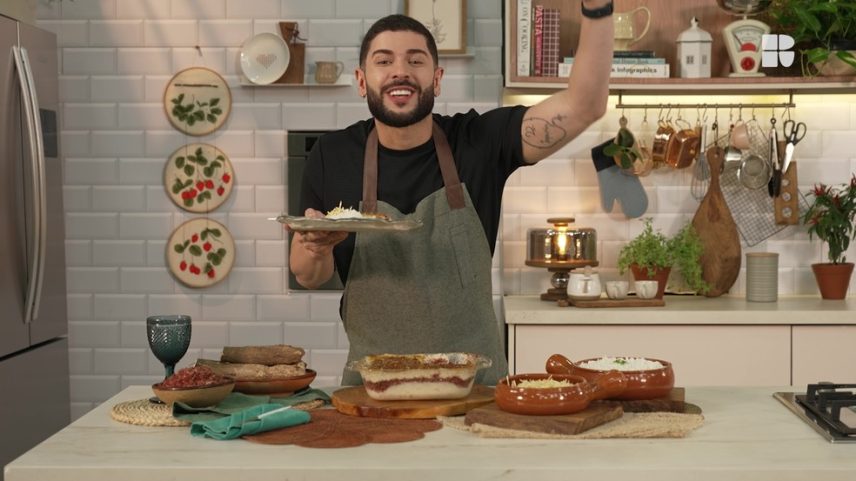 Marcelo, do BBB 26, ensina receita afetiva que aprendeu com a mãe — Foto: Receitas