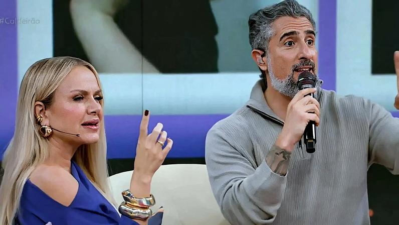 Marcos Mion expõe detalhes da vida em família e surpreende em programa de Eliana