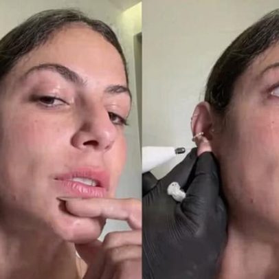 Mari Gonzalez mostra como fechar rasgo na orelha