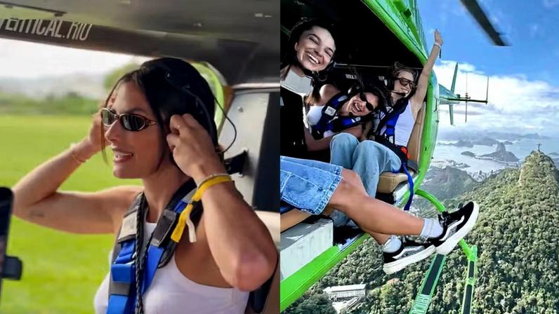 Mari Gonzalez é surpreendida por amiga com voo de helicóptero: 'Surreal' — Foto: Reprodução/Instagram