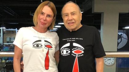 Stênio Garcia e esposa, Marilene Saade