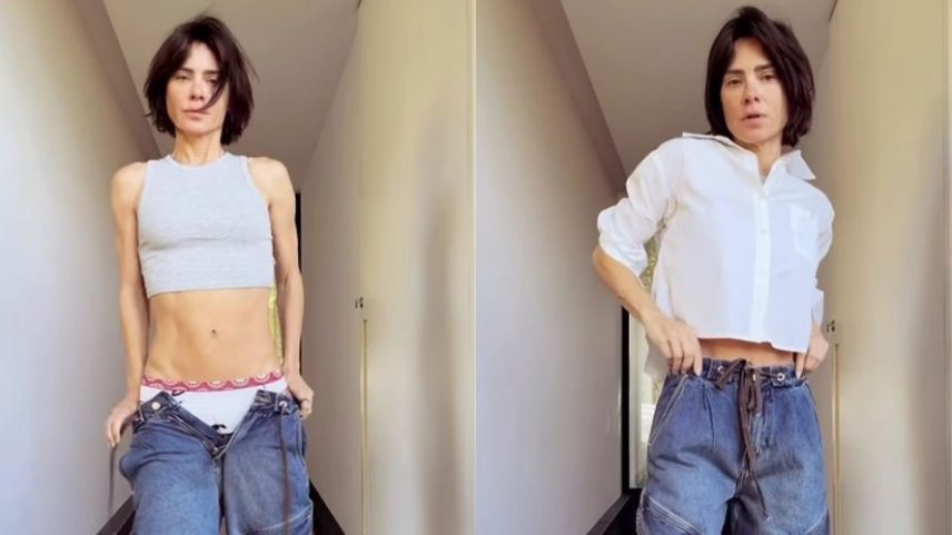 Carolina Dieckmmann apostou em look 'basiquinho' — Foto: Reprodução/ Instagram