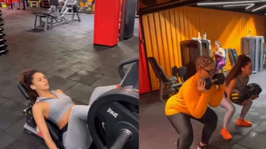 Taís Araújo aposta em treino de pernas ao som de Shakira no feriado — Foto: Reprodução/Instagram