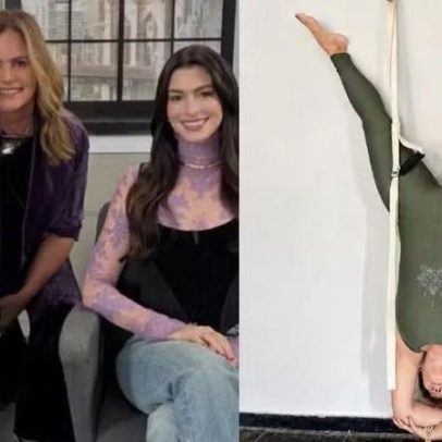 Renata Ceribelli lança álbum com pose de ioga inusitada e foto com Streep e Hathaway