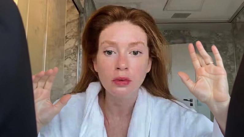 Marina Ruy Barbosa aparece de cara lavada — Foto: Reprodução/ Instagram