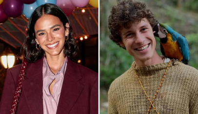 Bruna Marquezine e Shawn Mendes são vistos aos beijos em parque nos EUA