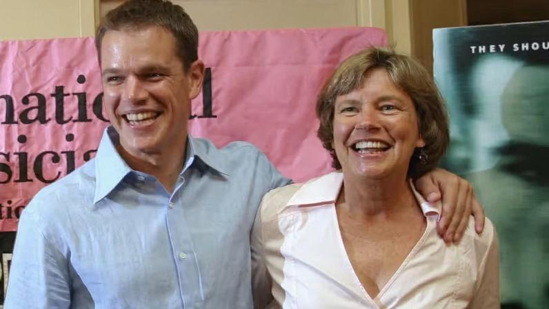 Matt Damon e sua mãe, Nancy Carlsson-Paige