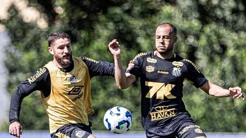 Mayke e Zé Rafael no Santos