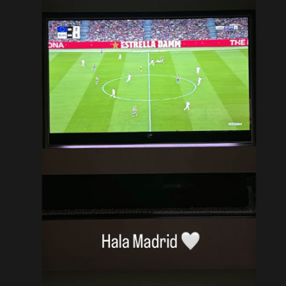 Mbappé publica story com placar 2 a 0 para o Barcelona
