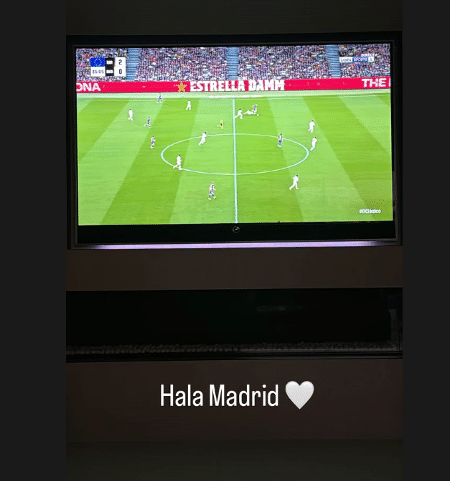Mbappé publicou o placar de 2 a 0 para o Barça com um "Hala, Madrid"