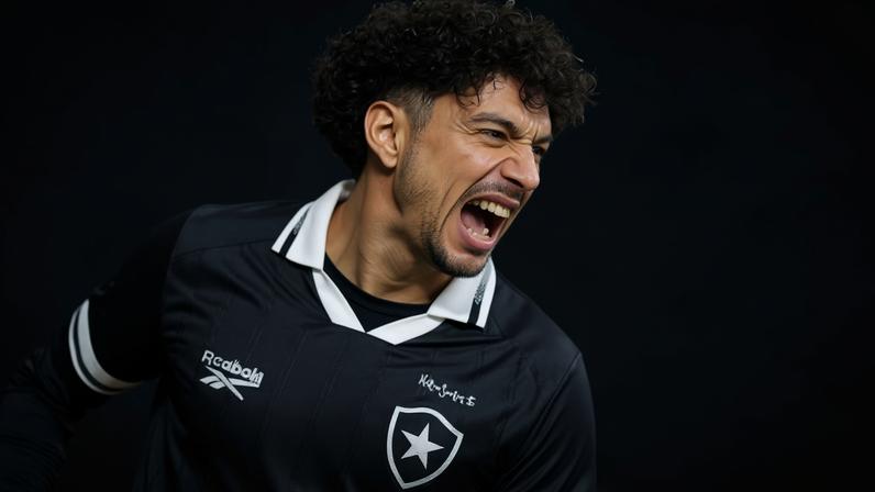 Medina comemora gol do Botafogo contra o Petrolero na Sul-Americana