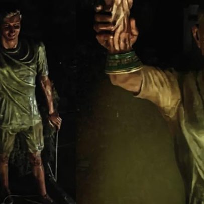 Estátua gigante de Messi na Índia será removida por risco de queda