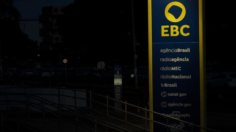 Brasília (DF), 09/05/2025 - Totem da Empresa Brasil de Comunicação (EBC). Foto: Joédson Alves/Agência Brasil