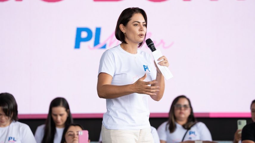 Ex-primeira-dama Michelle Bolsonaro — Foto: Divulgação/PL