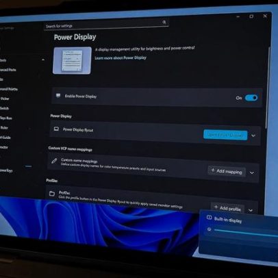 PowerToys da Microsoft permite controlar o monitor pela barra de tarefas