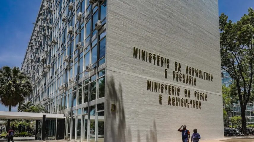 Prédio do Ministério da Agricultura e Pecuária e do Ministério da Pesca e Aquicultura, na Esplanada dos Ministérios, em Brasília — Foto: Rafa Neddermeyer/Agência Brasil