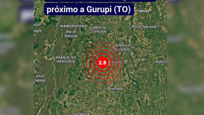 O tremor foi registrado na madrugada desta quinta-feira (21) — Foto: Divulgação/Rede Sismográfica Brasileira
