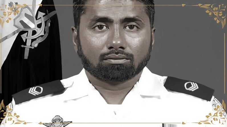 Mohamed Mahudhee morreu durante operação de resgate de mergulhadores italianos nas Maldivas. — Foto: Reprodução/@MMuizzu via X