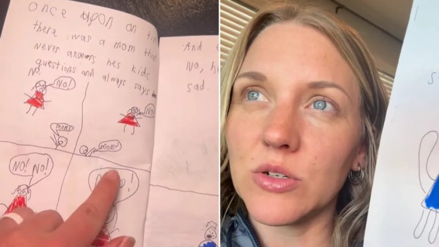 História em quadrinhos feita pelo filho de Stacy — Foto: Reprodução/Instagram