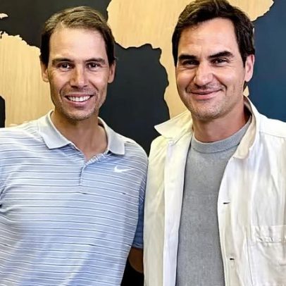 Nadal e Federer posam juntos; fãs temem pela forma física do espanhol