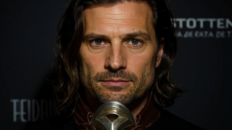 Viggo Mortensen caracterizado como Aragorn e Jamie Dornan, ator de '50 Tons de Cinza' — Foto: Divulgação/Getty Images