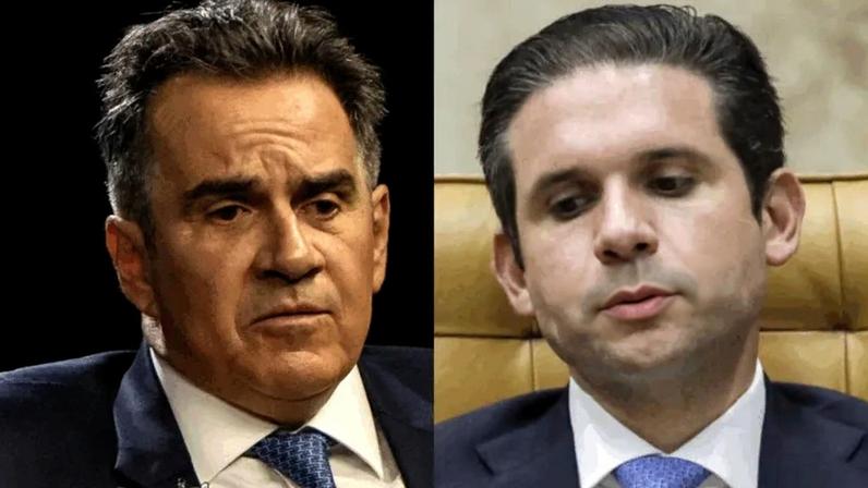 Ciro Nogueira (esq.) e Hugo Motta (dir.) estavam em voo investigado pela PF por suspeita de entrada de itens no Brasil sem fiscalização aduaneira adequada