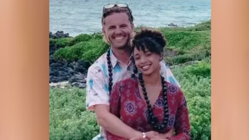 Michaela Rylaarsdam ao lado do marido