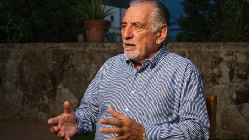 O ex-espião cubano e membro do grupo “Os Cinco”, René González, durante entrevista, em Havana