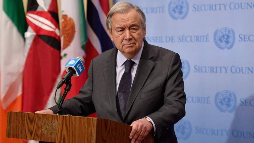 O secretário-geral da organização, António Guterres