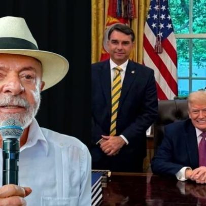 Trump elogia Lula em encontro com Flávio Bolsonaro na Casa Branca