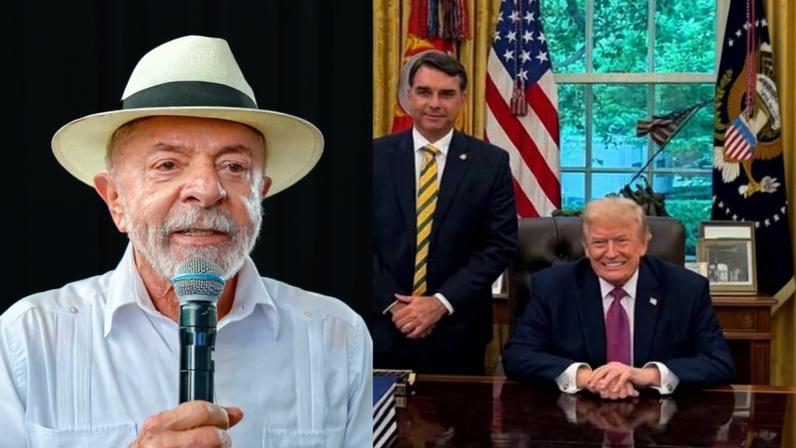 Trump elogiou dinamismo de Lula em encontro com Flávio