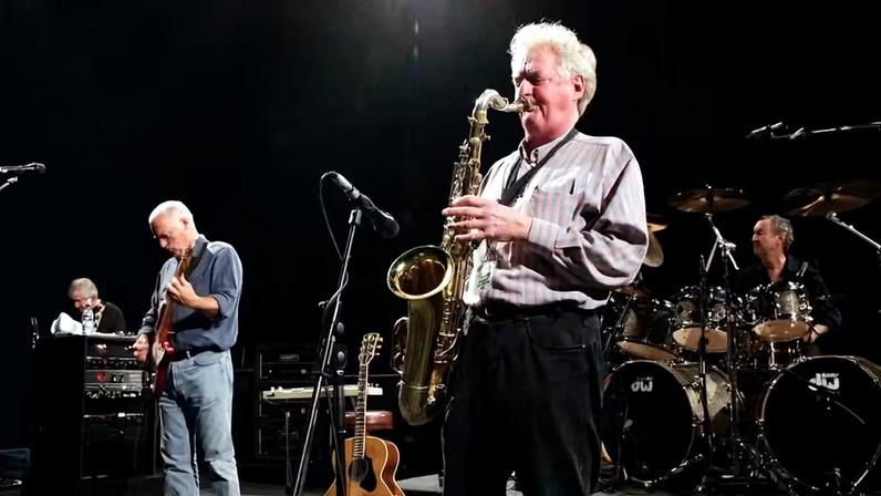 O saxofonista do Pink Floyd Dick Parry — Foto: Reprodução/Instagram