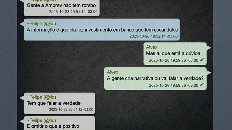 Diálogo recuperado pela PF (Polícia Federal/Reprodução)