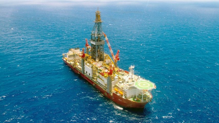 Navio sonda NS-42 da Petrobras, que opera na Foz do Amazonas, na Margem Equatorial — Foto: Divulgação/Petrobras