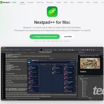 Fork do Notepad++ para Mac vira Nextpad++, com desconfiança persistente