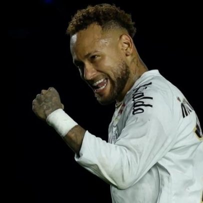 Neymar chora, abraça Robinho Jr. e disputa vaga na Copa pelo Santos