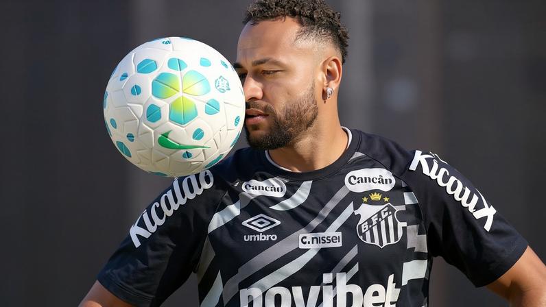 Neymar faz o último jogo com o Santos antes da convocação para a Copa