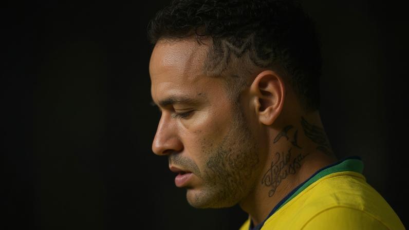 Neymar durante jogo da seleção brasileira nas Eliminatórias da Copa do Mundo